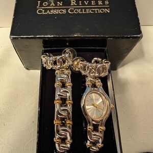 Joan Rivers Gold and Silver Byzantine Watch Set